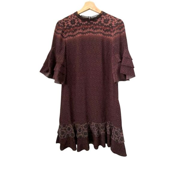 All Saints Rayen Anokhi Silk Dress in Size Small - Picture 6 of 12
